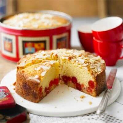 Cherry almond cake