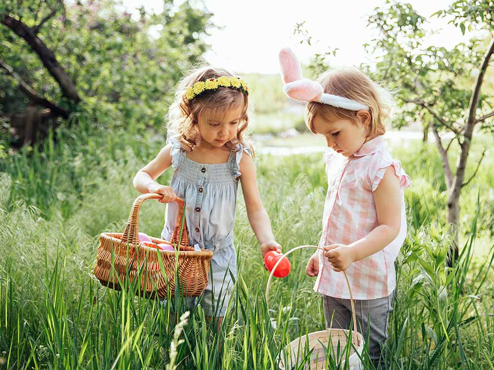 Easter egg hunt kids