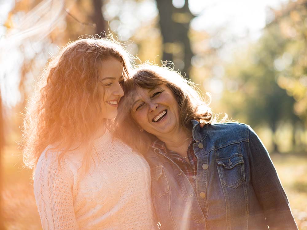 Mother and daughter spending time together